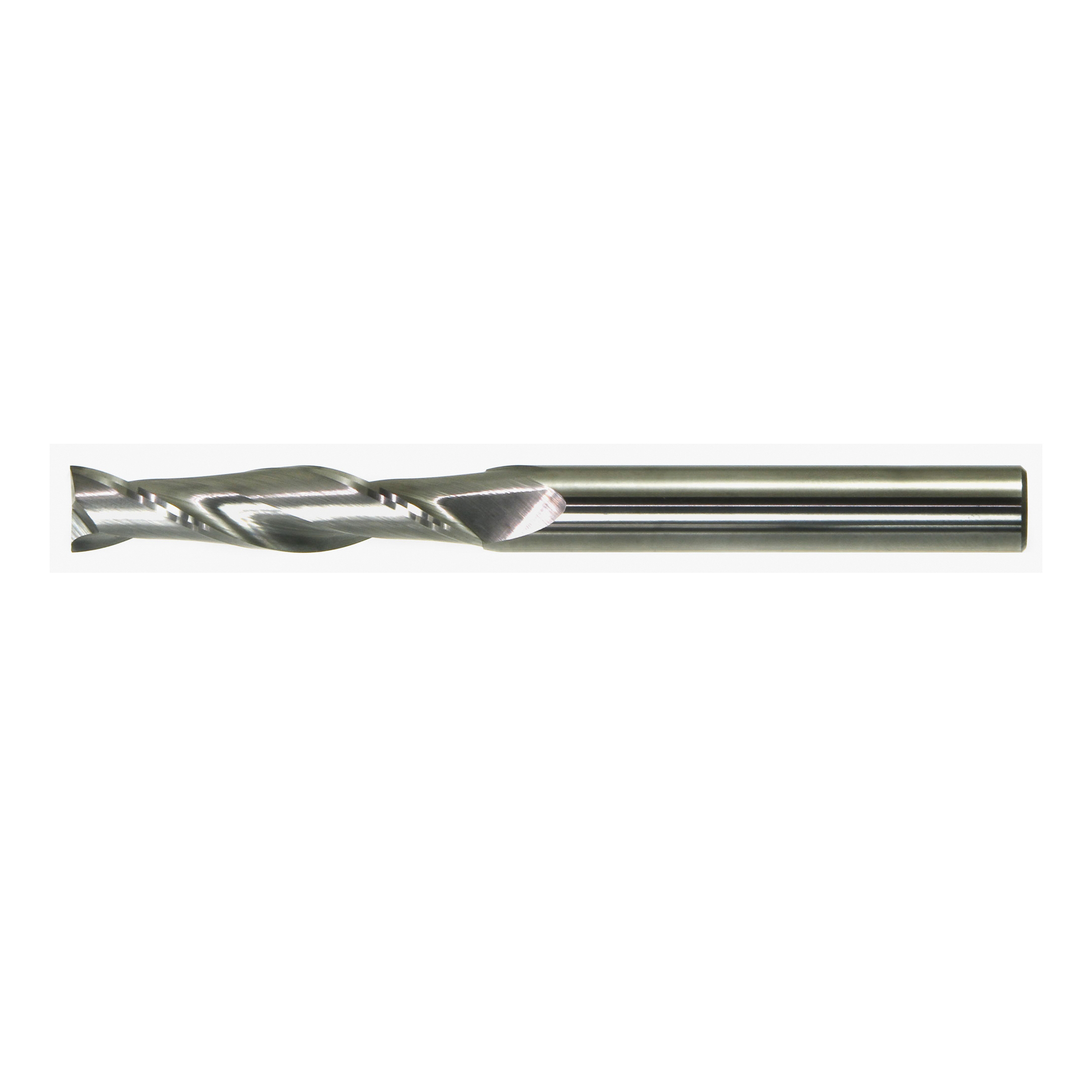 Drillco 725A112C 7250 Center Cutting Extra Long Length Imperial Single End Finishing End Mill, 3/16 in Dia Cutter, 1-1/8 in Length of Cut, 2 Flutes, 3/16 in Dia Shank, 3 in OAL, Bright - Roughing & Finishing End Mills